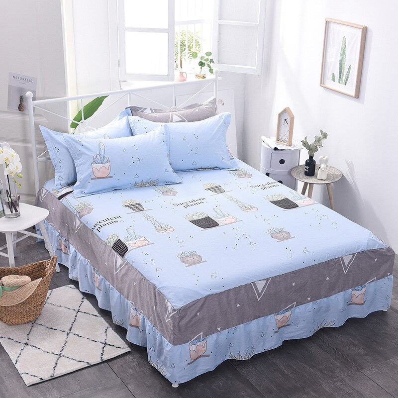 Couvre-lit de pendaison de crémaillère | Jupe couvre-lit, jupon matelas, couverture draps de lit, 1.8/1.5/1.2 mètres ,