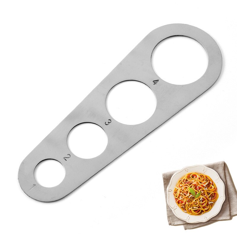 in Acciaio Inox di spaghetti Misuratore Strumento di pasta Porzione di Controllo gadget con 4 Che servire Porzione di Cottura Forniture di Strumenti di Controllo