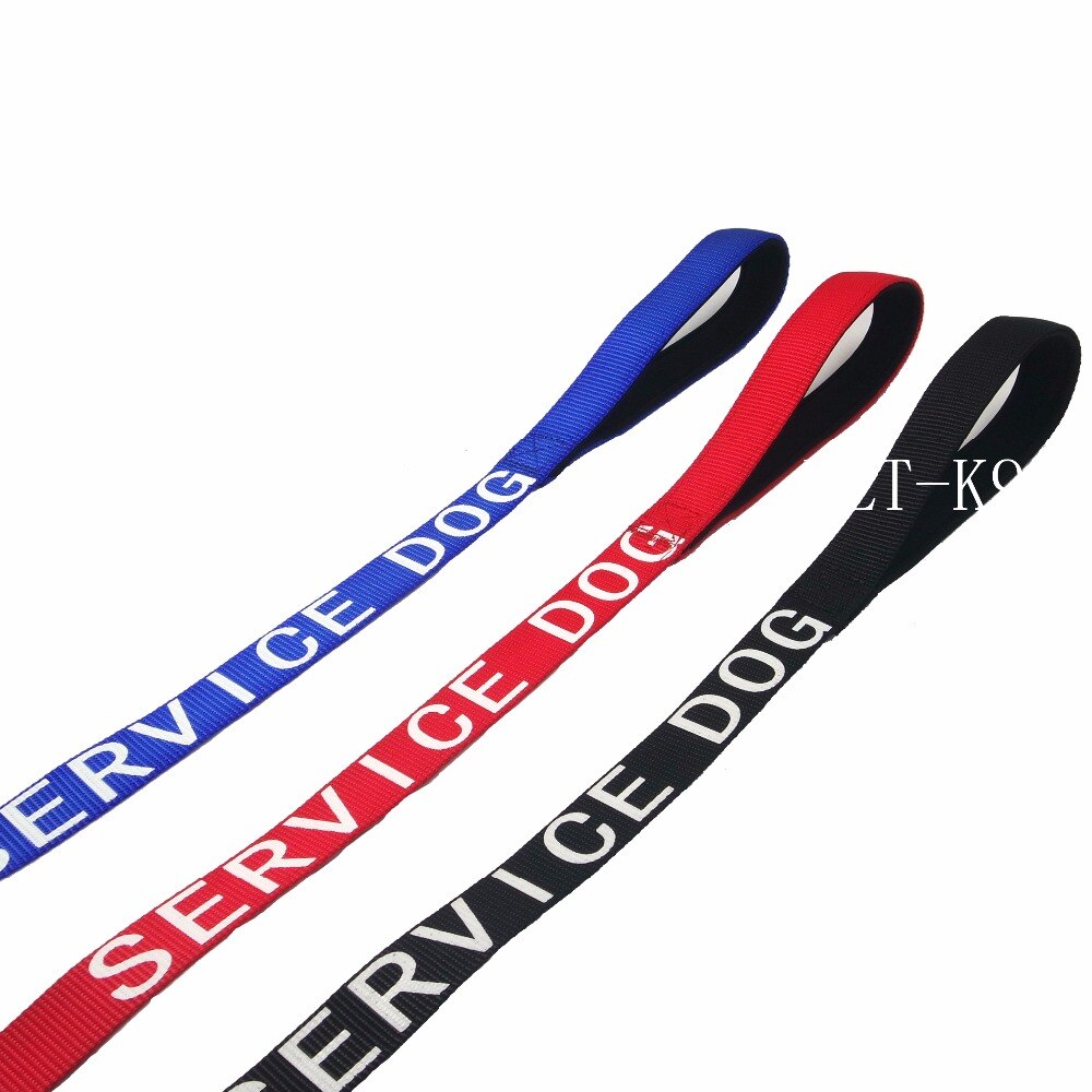 Service Dog Leash Wrap Emotional Support animal leash and Reflective Lettering Supplies or Accessories for Service Dog Vest