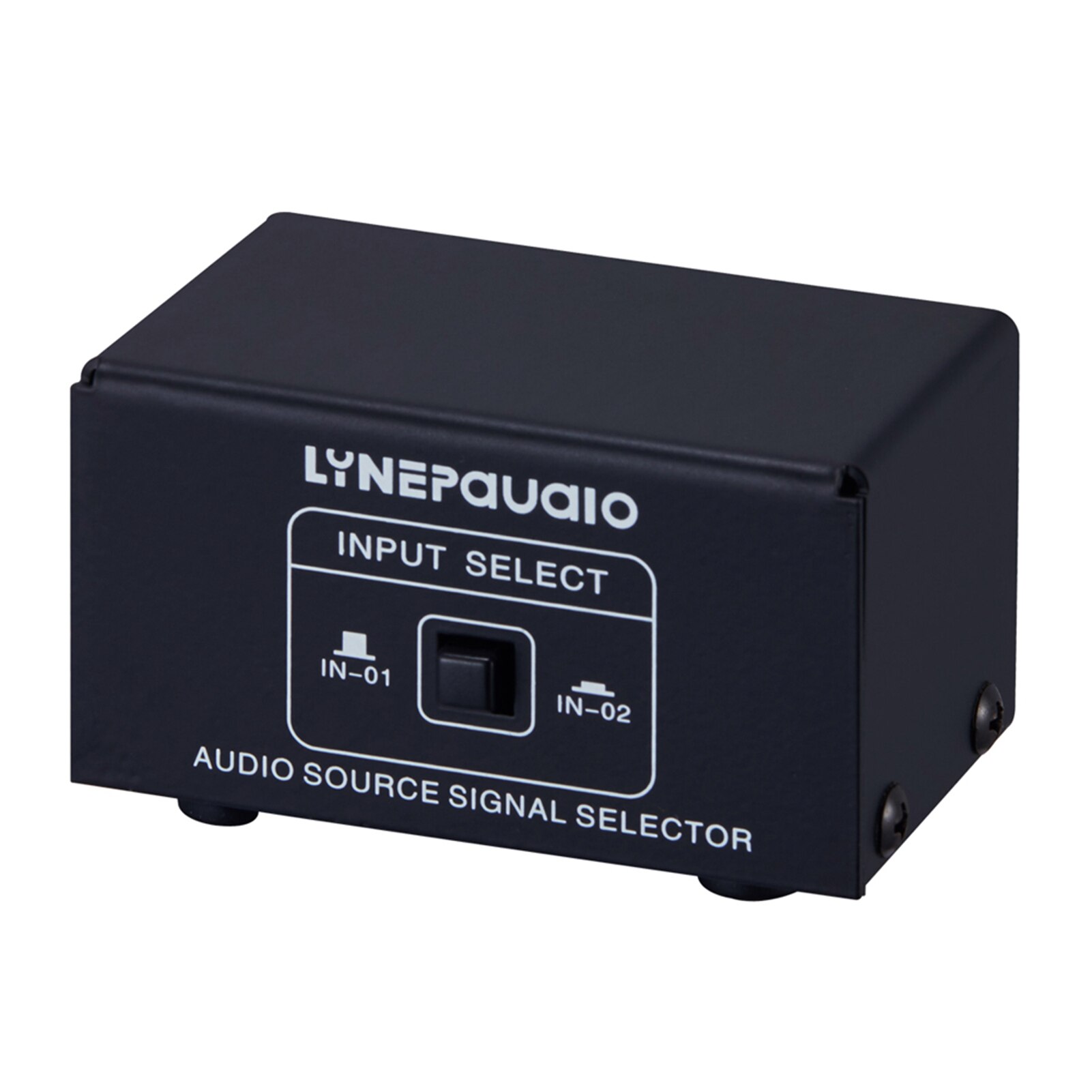 LINEPAUDIO Audio Switcher 3.5mm 2 in 1 Out / 1 in 2 Out A/B Switch Stereo Audio Splitter Box with No Distortion 3.5mm Jack