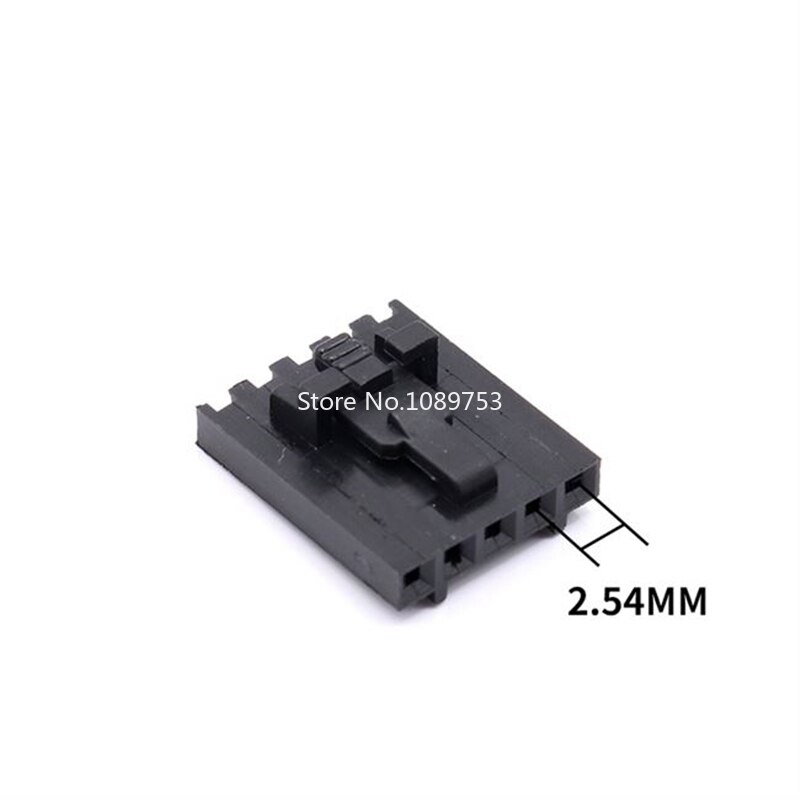 10PCS MX2.54 2.54mm Pitch Dupont Connector With Buckle Single Row Housing 2P 3P 4P 5P 6P TJC8