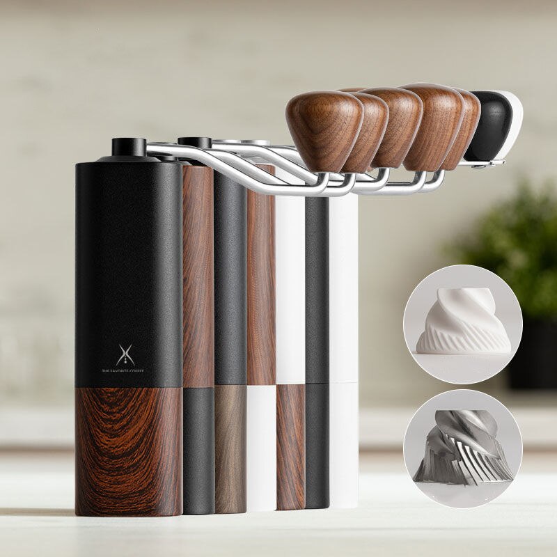 Portable Coffee Grinder Manual Coffee Bean Grinder Hand Grinder Mill with Double Bearing Positioning Coffee Tool