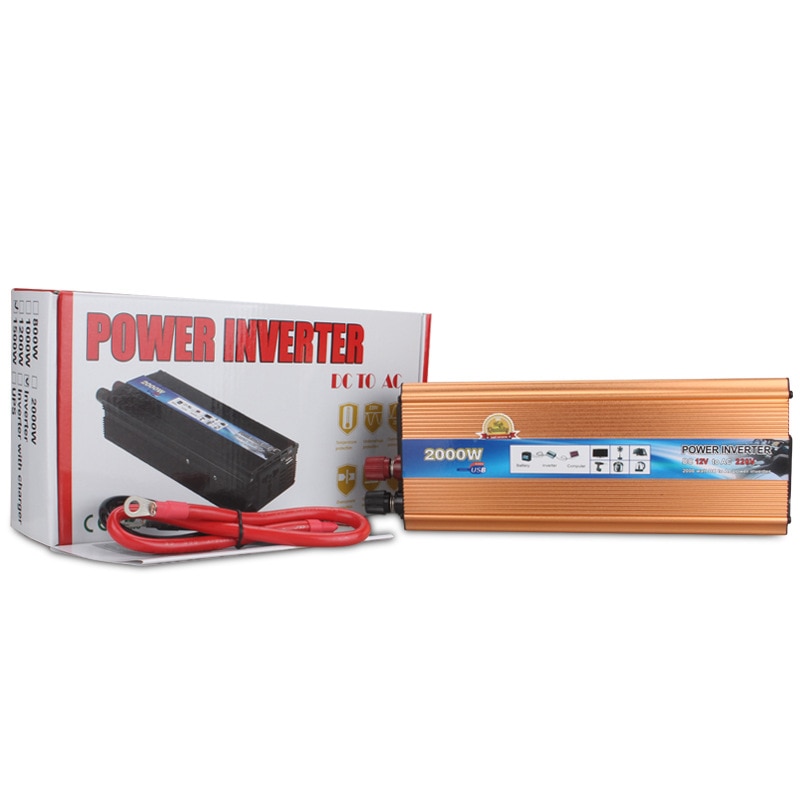 Inverter 2000W High-Power Solar Converter 12V/24V to 220V