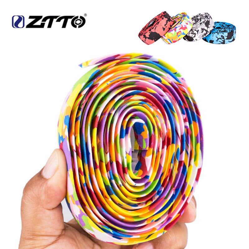 Ztto Fietsstuur Tape Kleurrijke Mountainbike Grip Tapes Antislip Mtb Racefiets Stuur Riem Fietsen Accessoires 2 stekkers