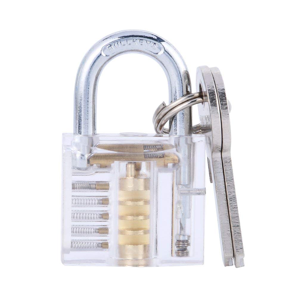 Professionele Slotenmaker Gereedschap Set Slotenmaker Praktijk Gereedschap Transparant Lock 5 stks Spanning Moersleutel 10 stks Broken Key Extractor