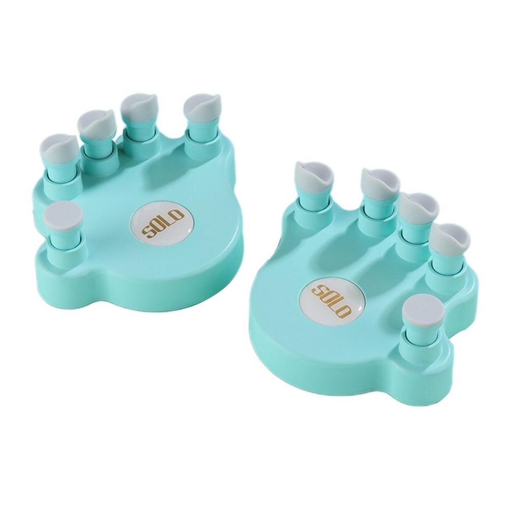 Piano Hand Corrector Finger Strength Training Device Folding Finger Exerciser Anti Folding Finger Comfort Button: blue