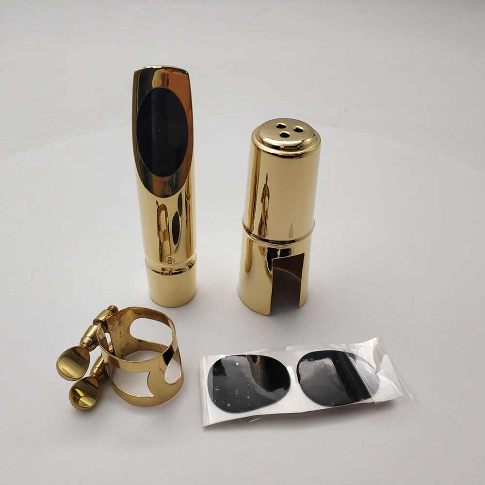 saxofoon accessoires Tenor Saxofoon Rietbinder Metalen Rietbinder Tenor Saxofoon Mondstuk Met Dubbele Schroeven Voor Sax Mondstuk