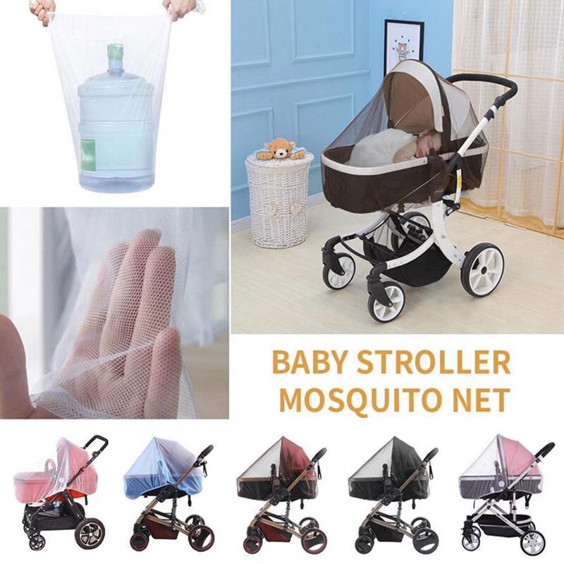 Cortina antimosquitos para cochecito de bebé, mosquitera para cochecito de bebé, cubierta para carro, cuidado de insectos, 150cm