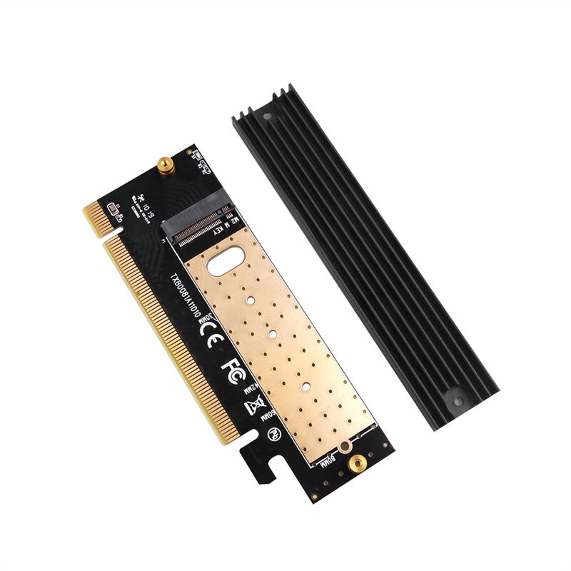 M.2 NVMe SSD NGFF TO PCIE 3.0 X16 X4 Adapter M Key Interface Expansion Card Add On Card Full Speed Support 2230 to 2280 SSD: Default Title