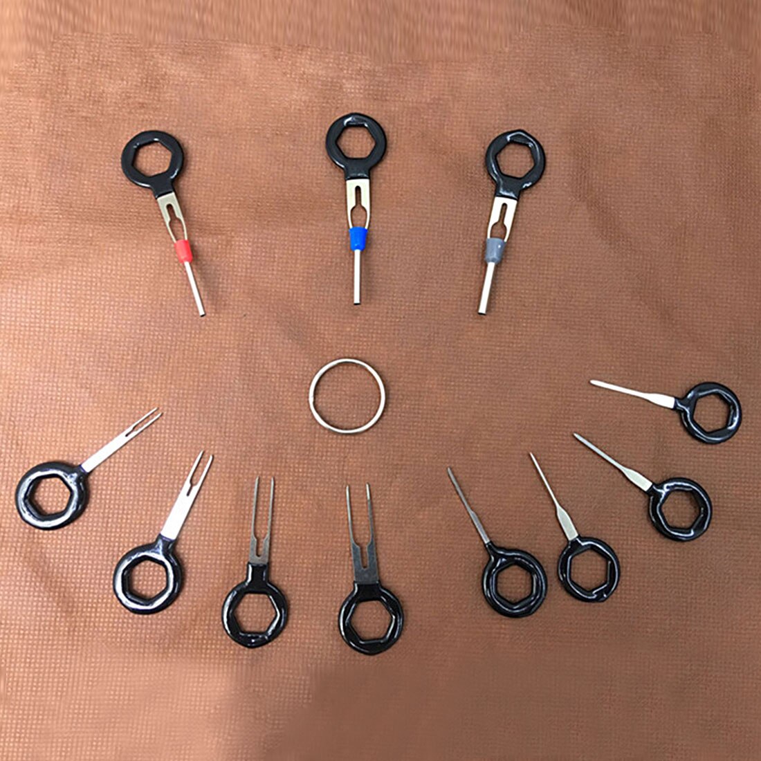 Wire Harness Connector Crimp Pin 11Pcs/Set Terminal Removal Tools Car Electrical Wiring Crimp Connector Pin Extractor Kit
