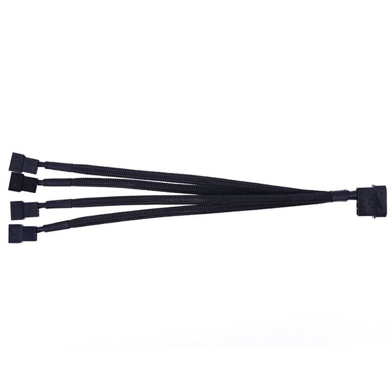 5 stuks 4- pins verlengkabel pwm ventilator splitterkabel & 1x 4- pins ide  to 4- poorts 3- pins /4- pins pc koelventilator splitter stroomkabel
