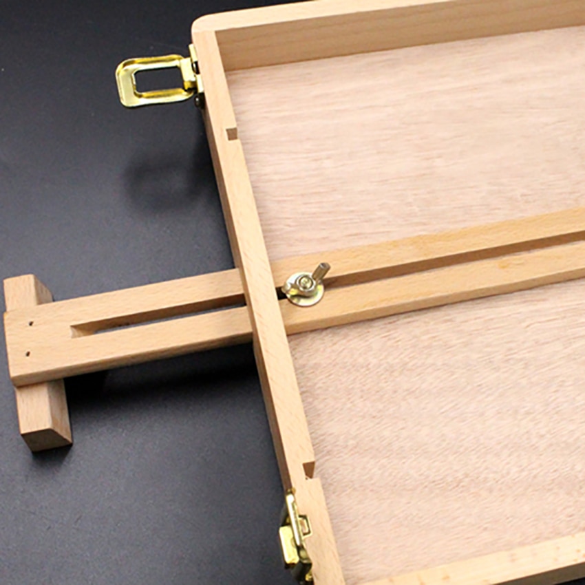 Ölfarbe Koffer Künstler Holz Tisch Kasten Staffelei Malerei Kasten tragbar Schreibtisch Skizze Malerei Hardware- Kunst Liefert freundlicher