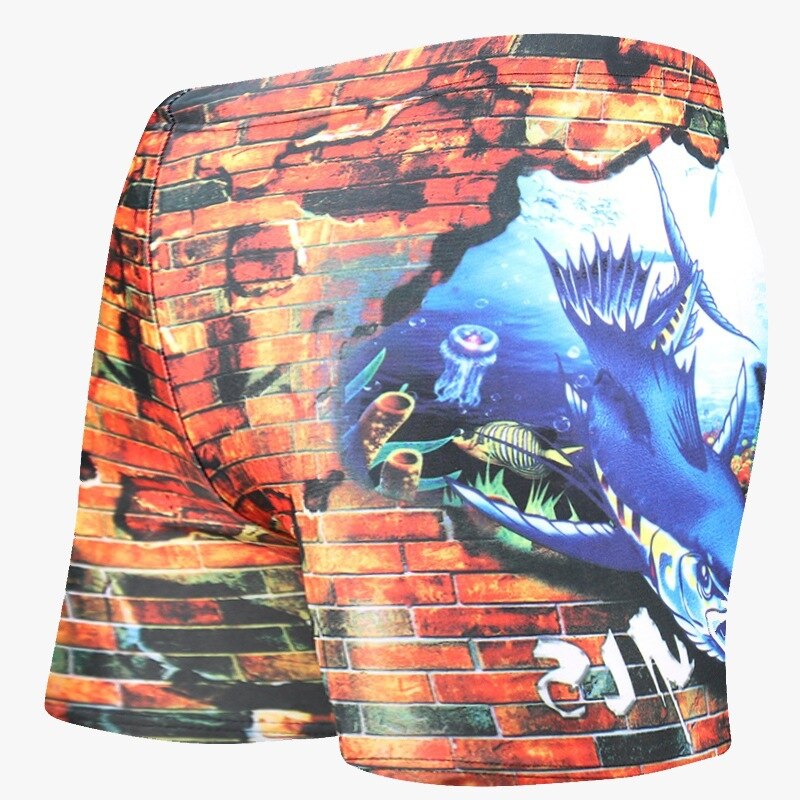 Mannen Zwembroek Plus Vet Grote Size Zwembroek Losse Zwembroek Shorts: 1 / XXL