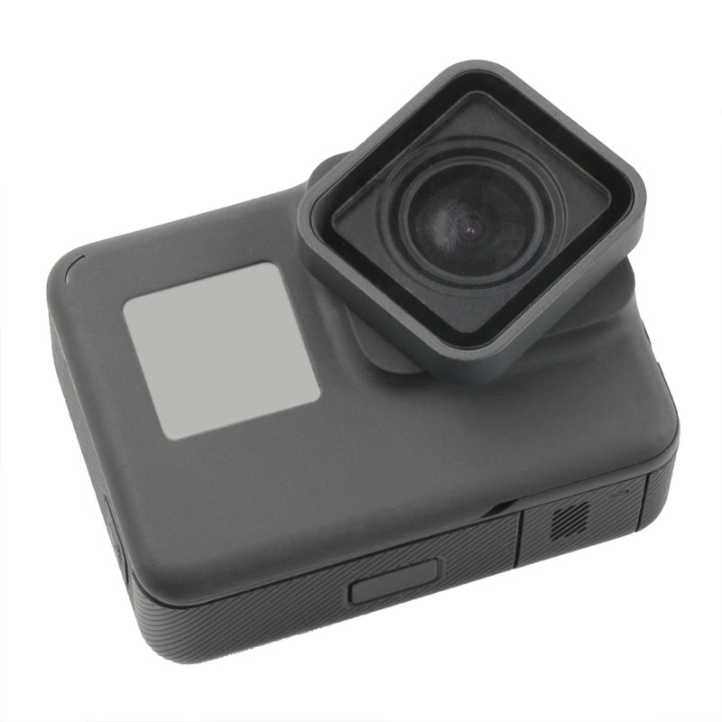 Anel de lente uv para gopro hero 5/6/7, case de proteção e reparo para substituição, cor preta