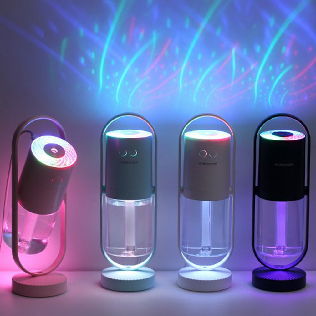 Electric Air Humidifier Ultrasonic Essential Oil Aromatherapy Modes Light Night Mist Maker with LED Night Lamp