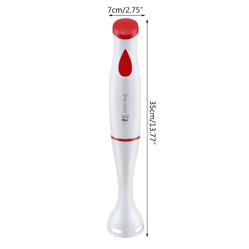 M2EE Hand Blender Immersion Hand Blender Stick Emersion Blender Handheld Blender w/ Milk Frother and Egg Whisk for Baby Food