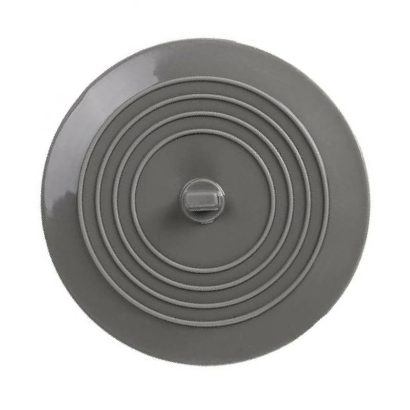 6Inch Siliconen Bad Stopper Grote Bad Drain Stopper Haar Stopper Flat Zuig Cover Drain Plug Voor Keukens Badkamers Wasserij: 1pcs Gray