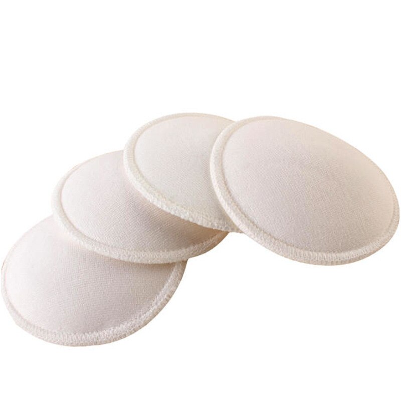 4 Pcs Bamboo Breast Pad Nursing Pads For Mum Washable Waterproof Feeding Pad Bamboo Reusable Breast Pads