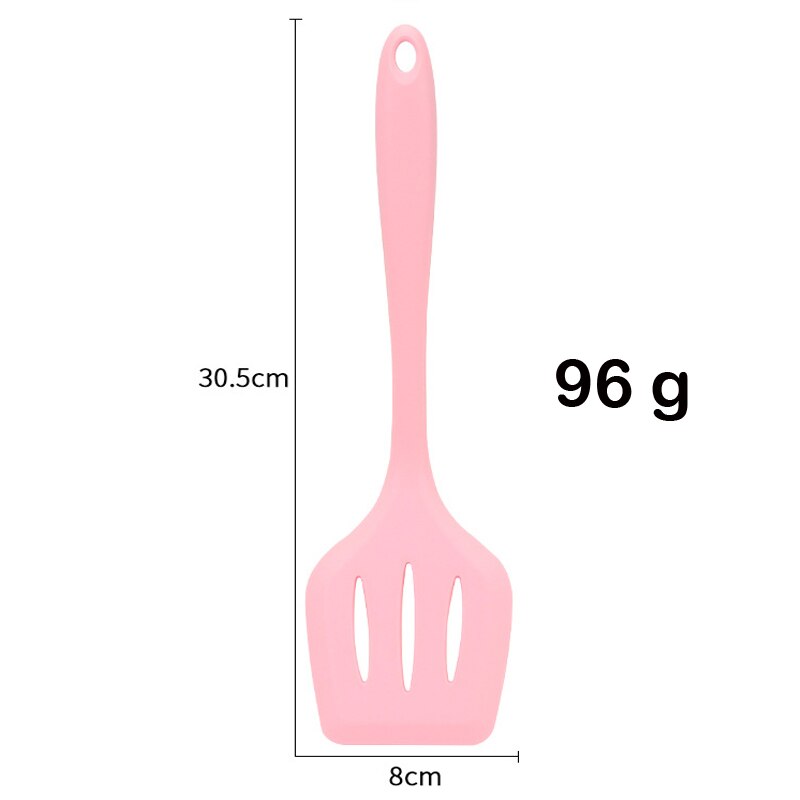 Silicone Utensils Cooking Tool Pink Nonstick Kitchen Utensil Spoon Soup Ladle Turner Frying Spatula Colander Kitchenware: Colander shovel
