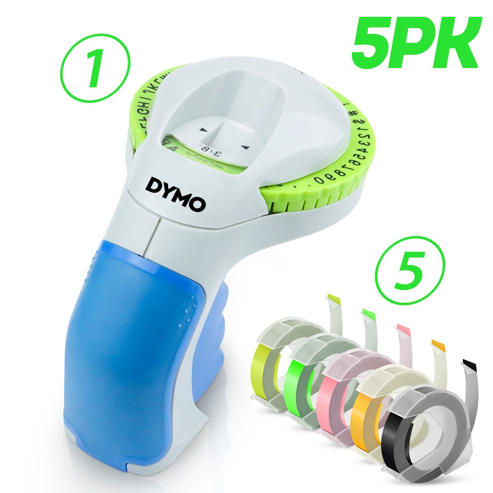 Dymo 12965 ręczna drukarka etykiet 9mm 3D tłoczenie taśma z etykietami do Dymo maszyna do etykietowania ręczna drukarka do etykiet 12965 DIY etykieta wstążka: 03