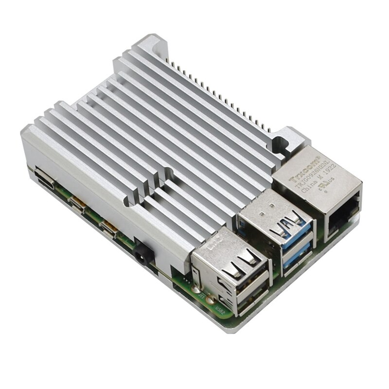 Voor Raspberry Pi 4 Model B Beschermende Armor Aluminium Case/Passieve Koeling Shell Metalen Behuizing Warmteafvoer Voor pi 4