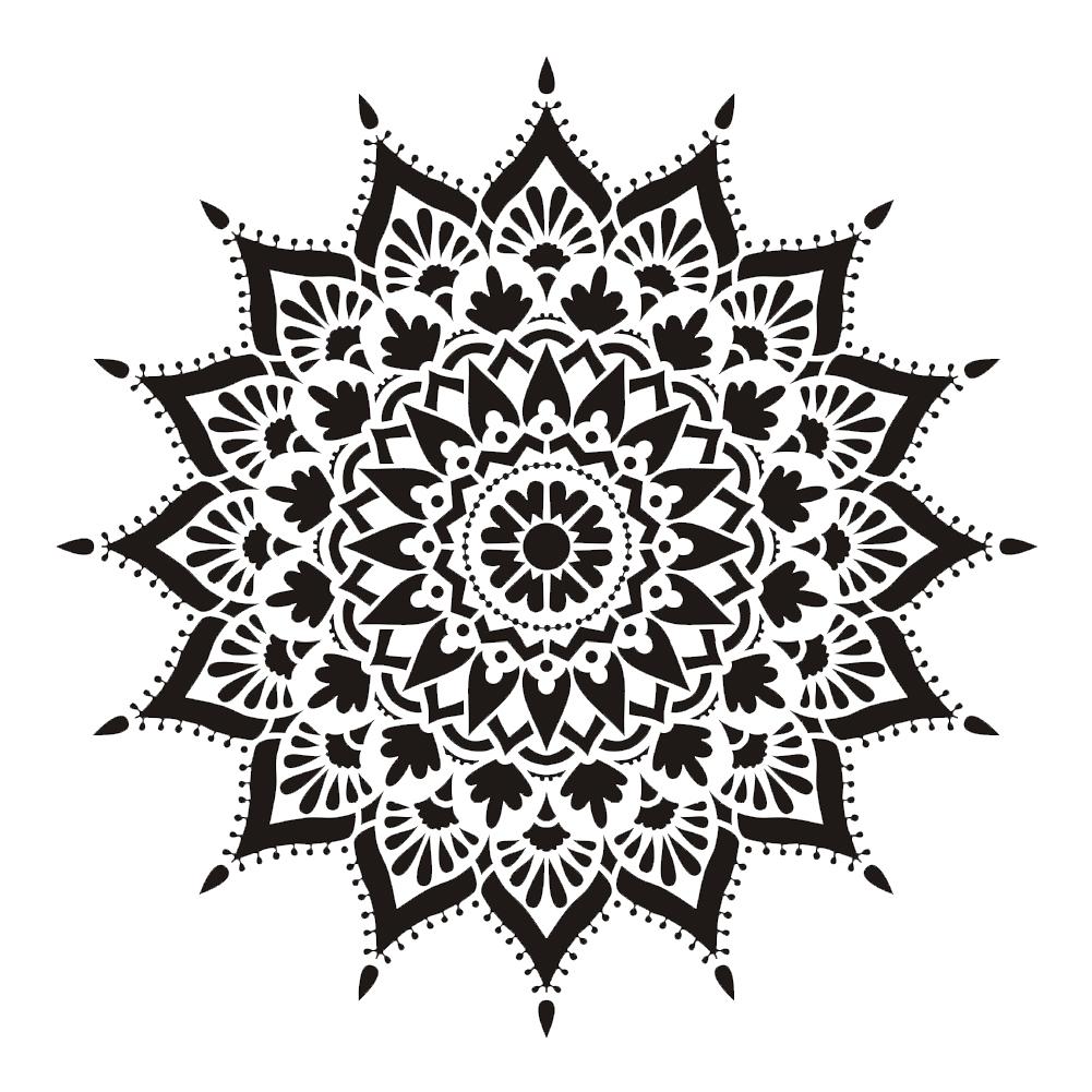 4 kpl mandala piirustusmalli tee itse tapetti huonekalut lattia spray seinämaalaus malli 30*30cm