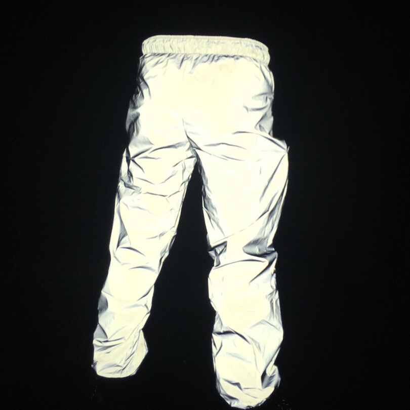 Pantalon réfléchissant Fluorescent 3M pour homme, survêtement de , Hip Hop, décontracté, sport, veilleuse, jogging, streetwear,