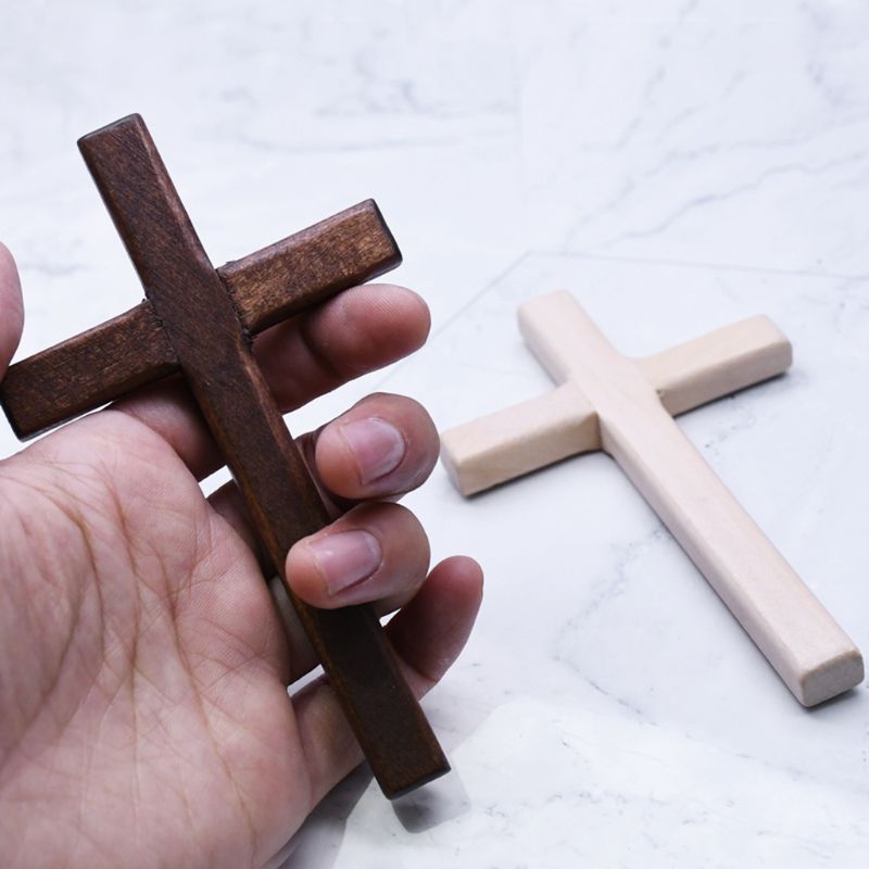 2 stücke Handgemachte Holz Kreuze Kruzifix Jesus Christus Ornamente Religiöse Anhänger