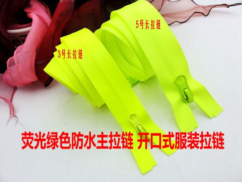 3 #5 # waterdichte rits voor naaien Fluorescerende groene voor sportkleding jassen rits reparatie 2 stks 70 cm 85 cm 20 cm pocket zip