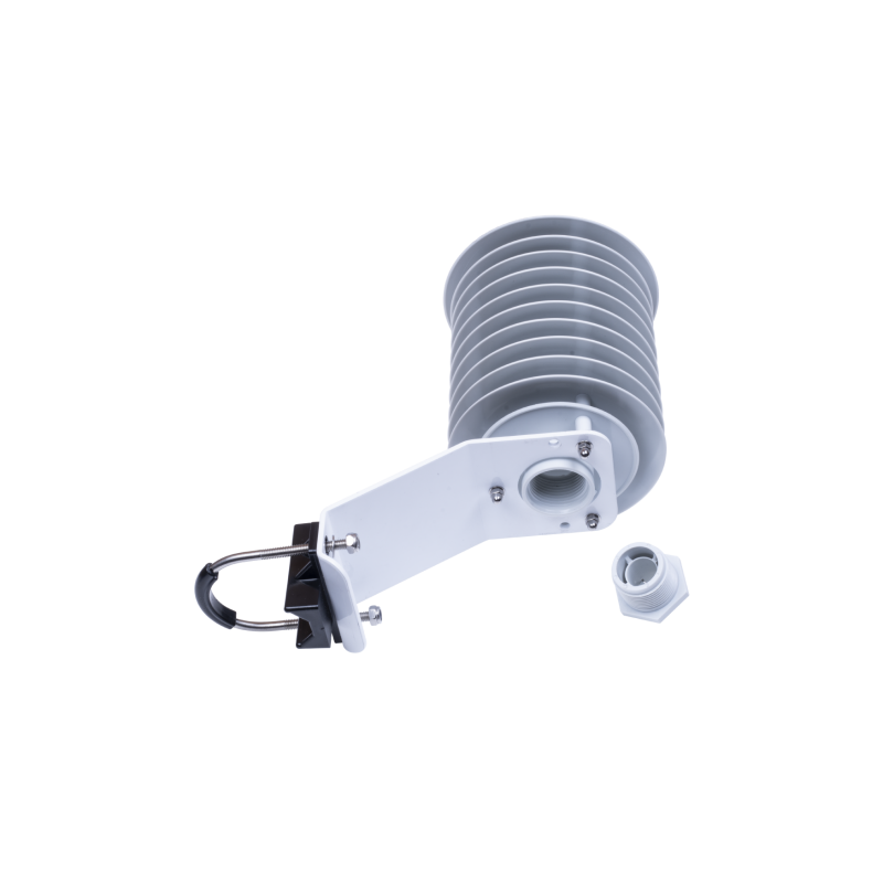 Protección de escudo de radiación solar A10 para sensor exterior protege la caja de persiana con sensor de temperatura, humedad y gas con soporte