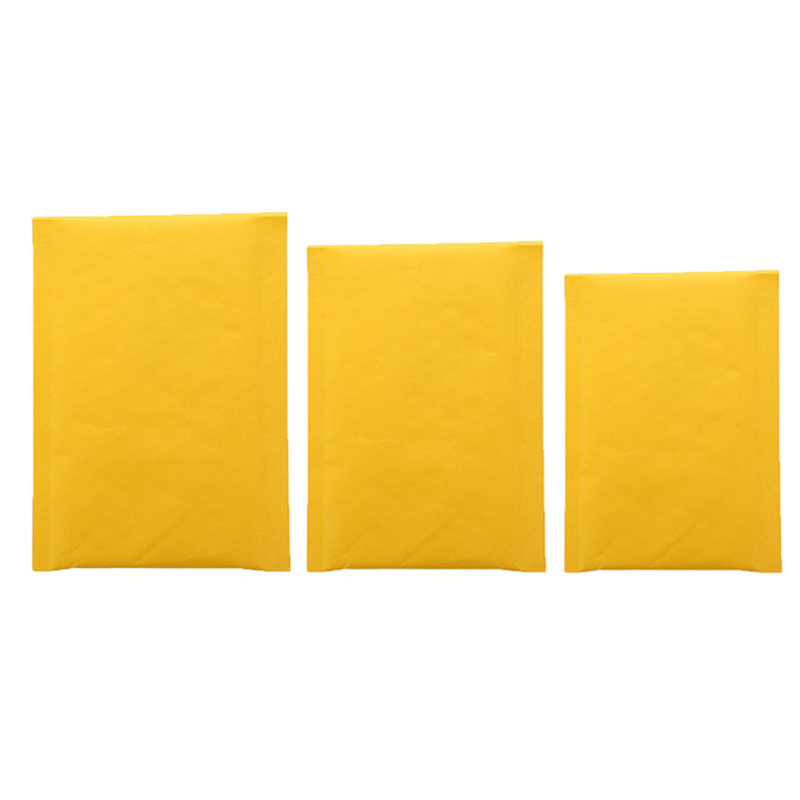 50pcs/lot Yellow Kraft Bubble Mailers Padded Envelopes Bag Self Seal Business Office Supplies