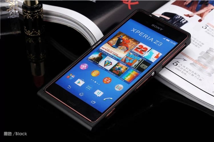 Funda protectora de aluminio Ultra fina de lujo Z3 para Sony Xperia Z3 D6653 D6633