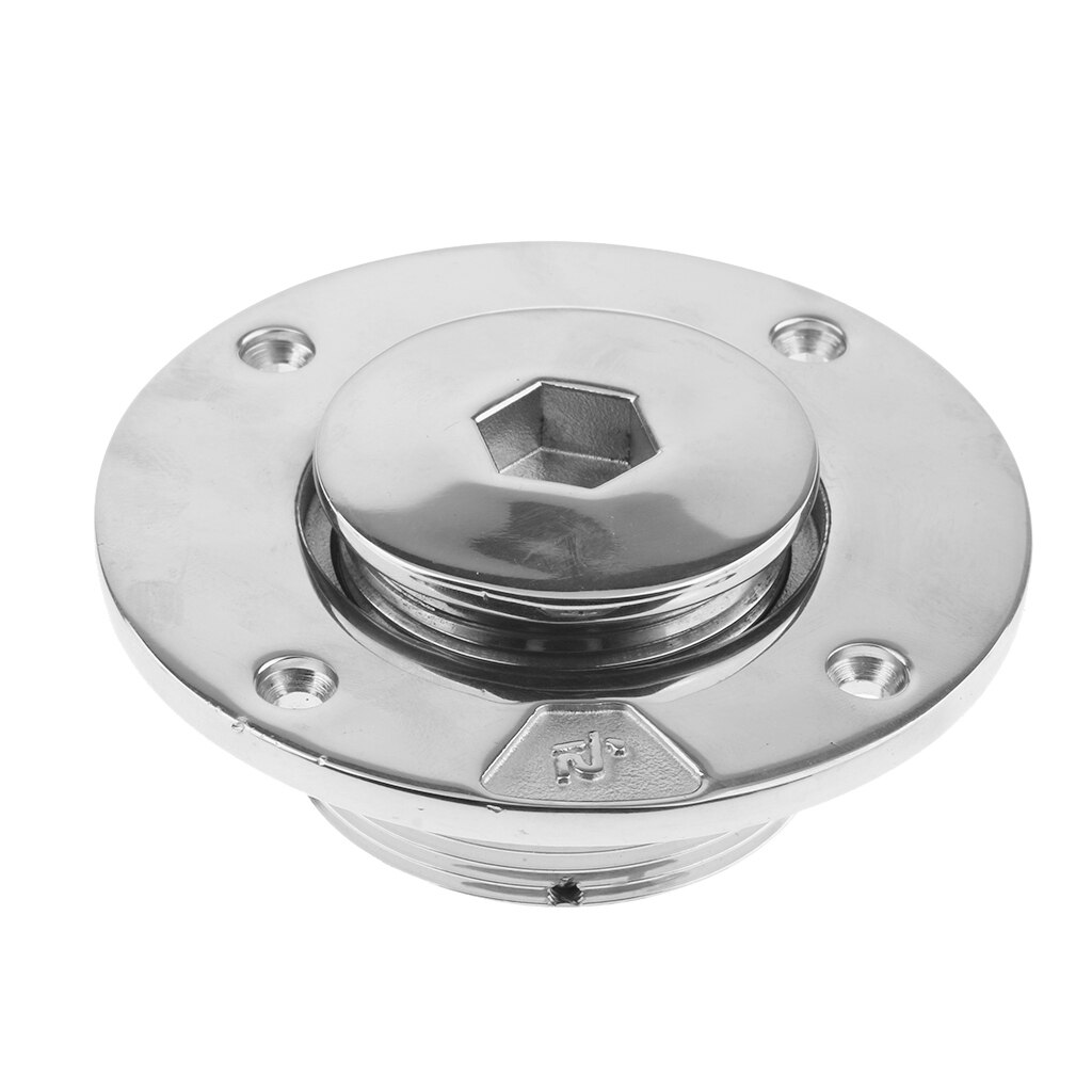 50mm Stainless Steel Fuel Tank Deck Filler with Cap Hardware for Boat