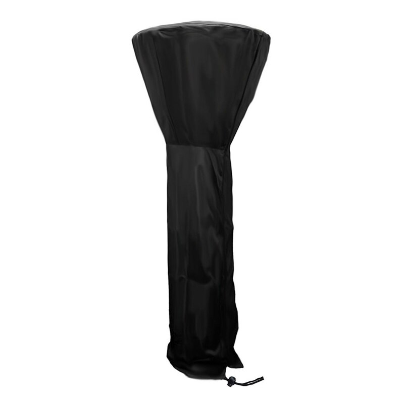 Vandtæt terrassevarmer dæksel sort, kraftig havevarmer regn solbeskytter: 226 x 85 x 48cm a