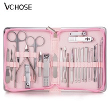 Nail Clippers Set Stainless Full Function Pedicure Tools Kit With Nail Scissors File Acne Needle Tweezers Earpick Manicure Tool