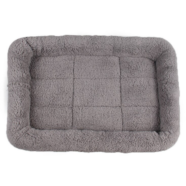 Rektangulär form husdjurssäng bur kudde hundmadrass valp bilmatta kattmatta kattsäng för katter och hundar: Grå / S 42 cm x 28cm
