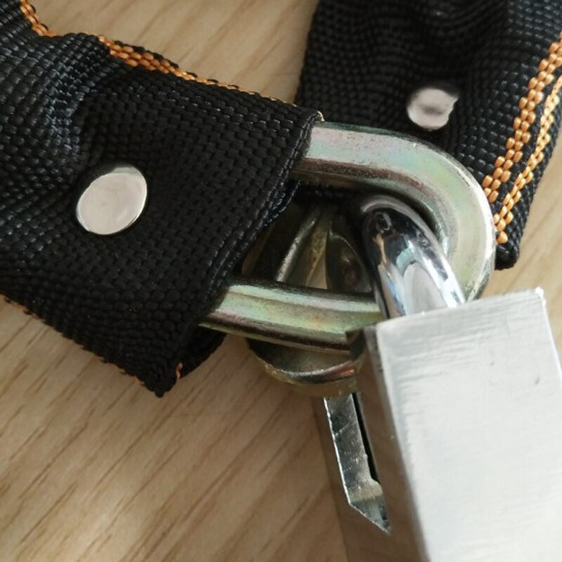 Steel Manganese Chain Lock for Bikes, Scooter and Motorcycles Heavy Duty Anti-Theft Padlock Safety Chain