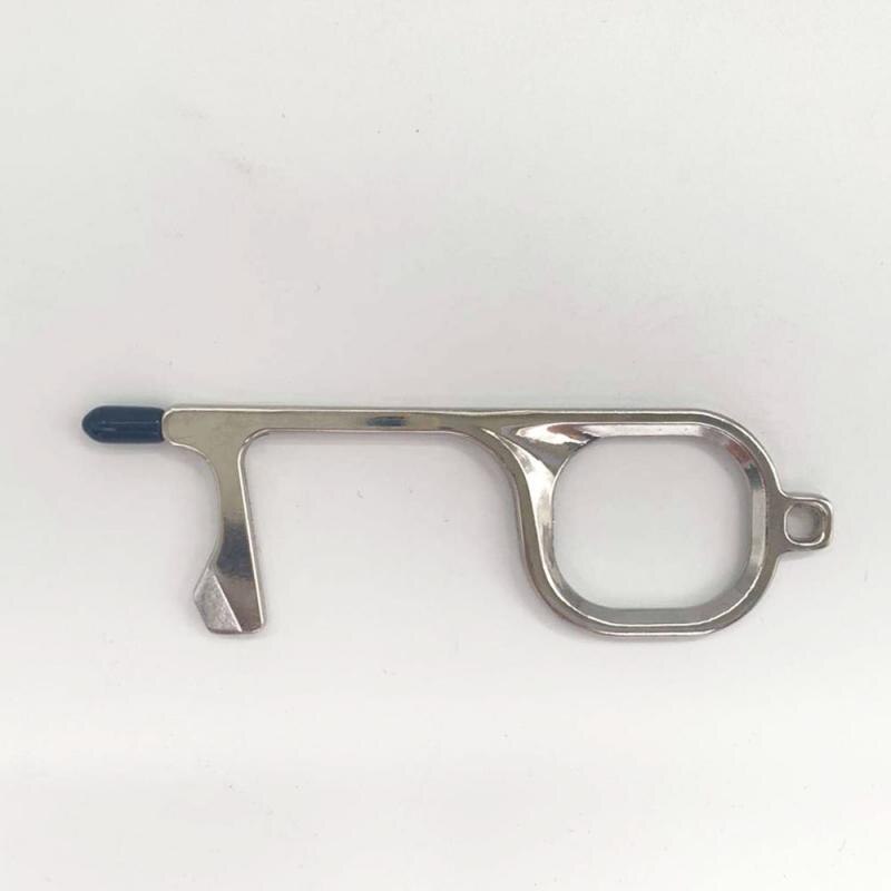 2/1PC No Touch Key Door Opener Key Chain Anti-Contact Door Opener Key Door Opener Contactless Hand Hygiene Hook Handle: 01 / 1PCS