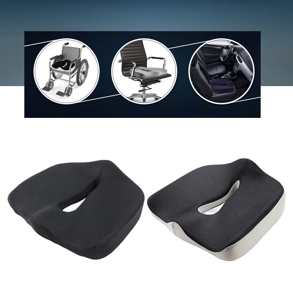 Memory Foam Lumbar Cushion Bolster Anti-bedsore Seat Mattress Pad For Wheelchair