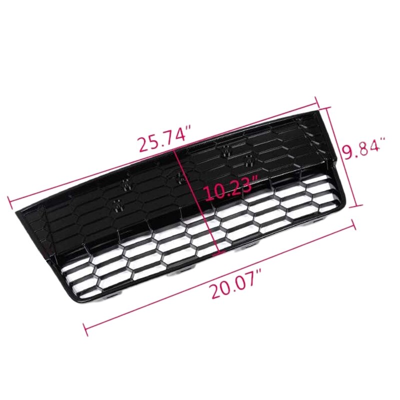 Bil honeycomb mesh front lavere center grill til ford focus s/se