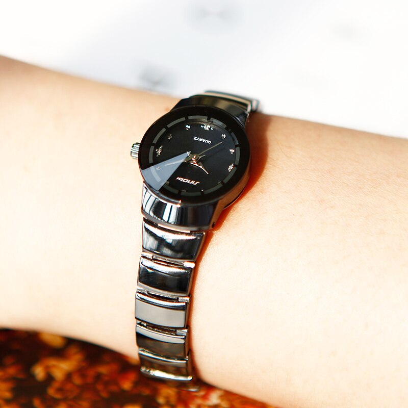 Sinobi merk paar schrijf horloge zwarte kleur armband sluiting quartz polshorloge voor dames en heren