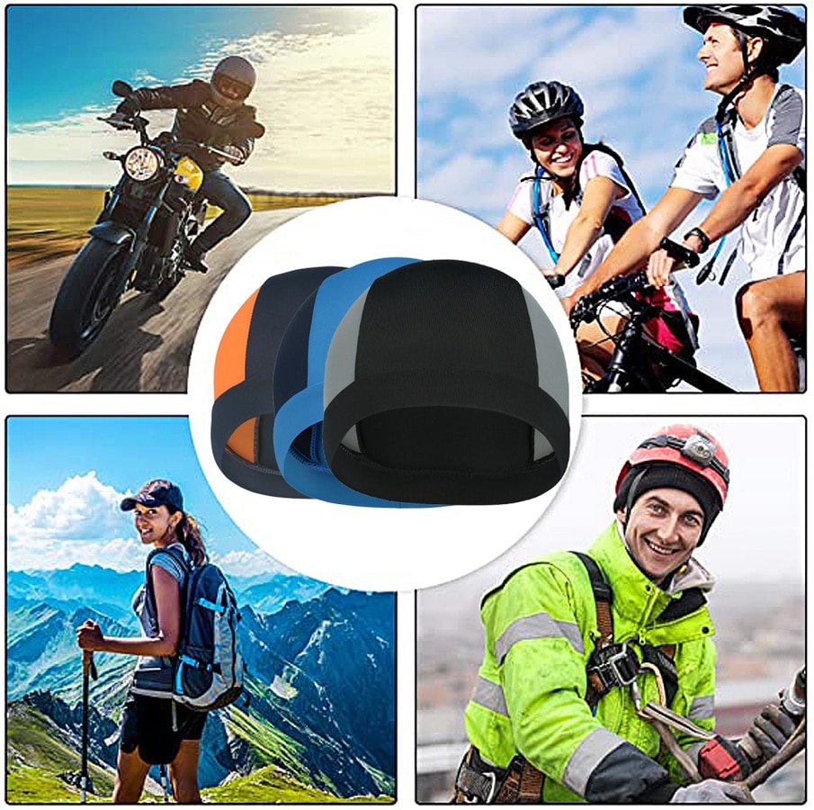 casco de refrigeración de secado rápido gorras de ciclismo bicicleta de carretera para correr motocicleta y fútbol bajo Gorro con líneas duras