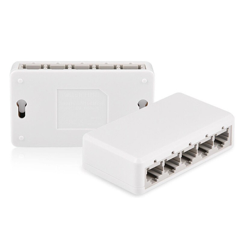 Ethernet Internet Splitter Hub Netwerk Switch Computer 5 Poorten 10/100Mbps EU Plug