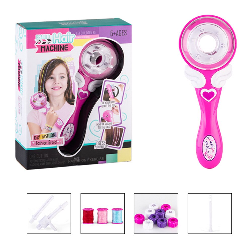 Elektrisk automatisk hårfletning diy stilfuld fletning frisure værktøj twist fletningsmaskine hår fletning væve rulle legetøj til pige: -en