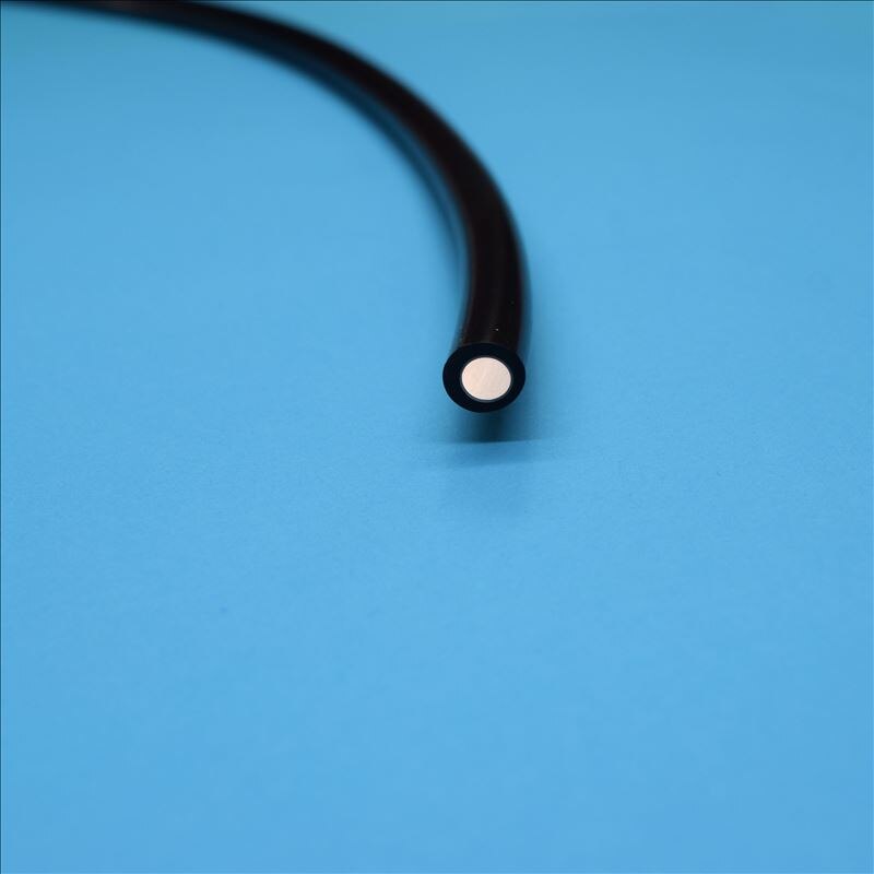 Fibre optique en plastique PMMA noire 5mX, 1mm/2mm/3mm/5mm/6mm, lueur d&#39;extrémité, câble d&#39;éclairage, décoration, diamètre intérieur,