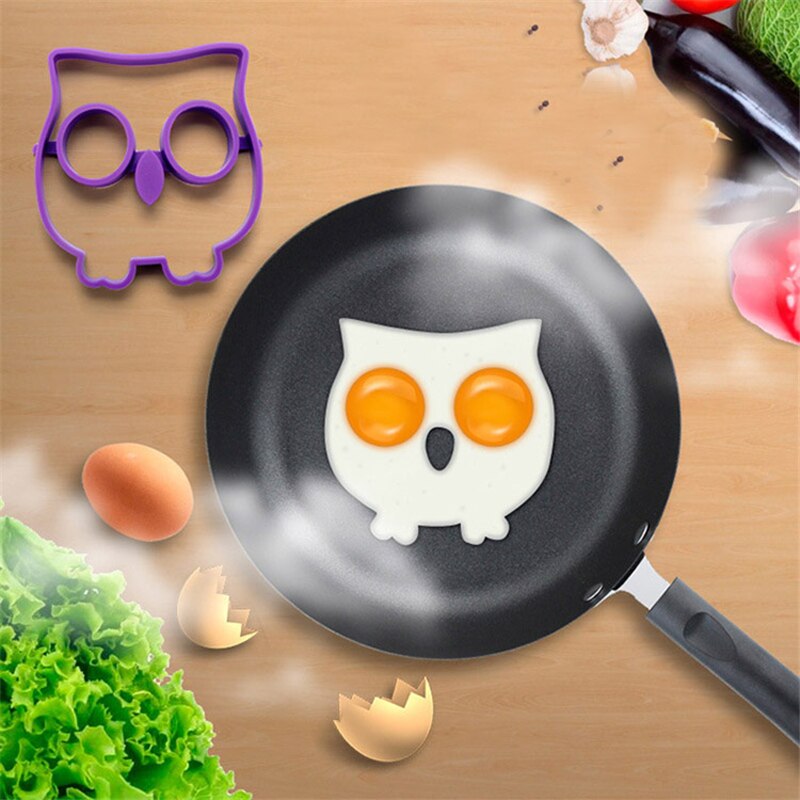 Funny Silicone Egg Rings Nonstick Omelette Egg Mold For DIY Breakfast Egg Fried Pancake Molds Rabbit Skull Kitchen Tools