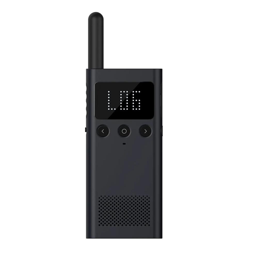 Original Xiaomi Mijia Walkie Talkie 1S APP compartir la ubicación de 20 canales de Radio 430-440MHz inteligente interfono Bluetooth USB: black