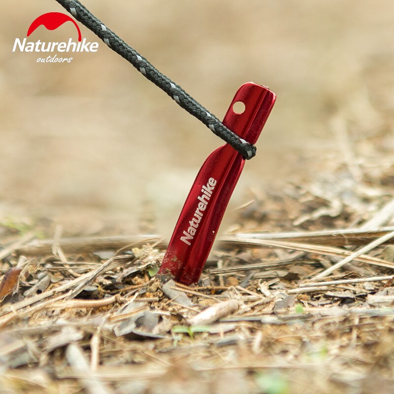Naturehike Outdoor Aluminum Alloy Tent Nails Ultralight Stakes Peg Hook Nails Camping Equipment Accessories