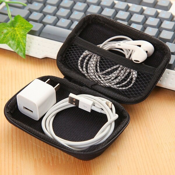 STONEGO Storage Bag Case For Earphone EVA Headphone Container Cable Earbuds Storage Box Stonego Pouch Bag