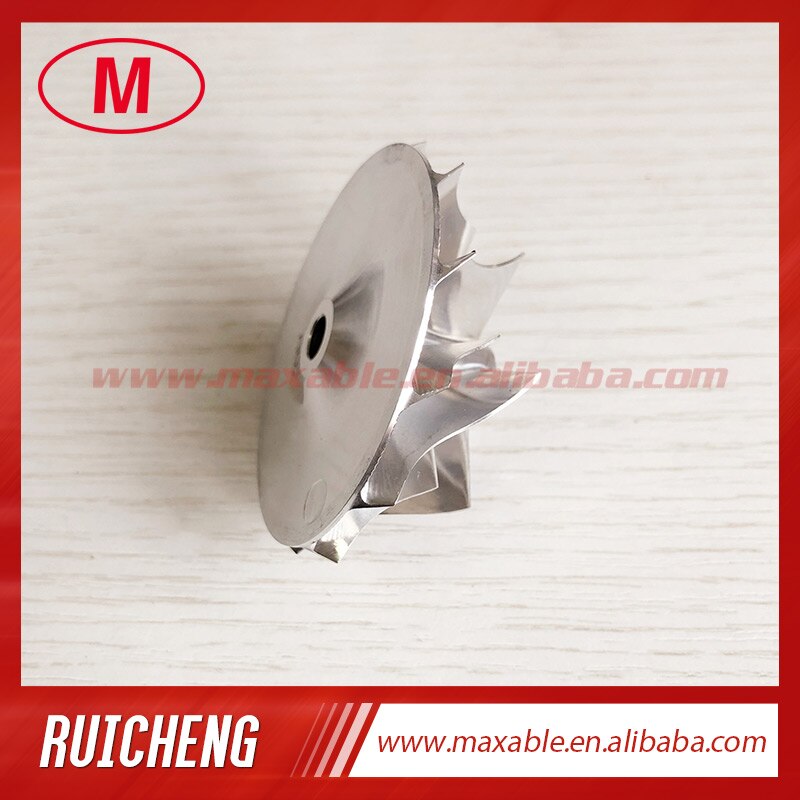 TB2514 445347-0018 40.31/54.39mm 6 + 6 ostrza wydajność turbosprężarka aluminium 2618/frezowanie/wirnik turbiny z kęsa dla 465555-0002/0003